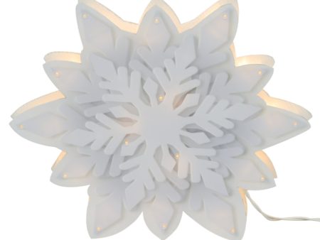 ProductWorks Snowflake Window Decoration 15.74 in. For Cheap