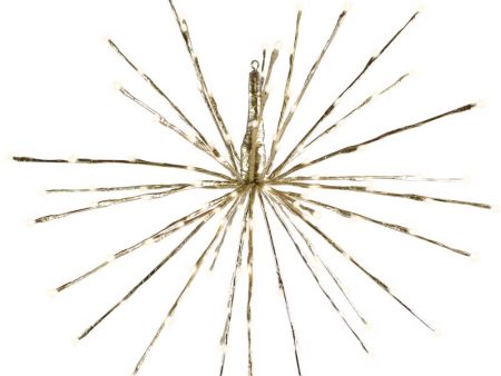 Celebrations Platinum LED Gold Radiant Blast 24 in. Hanging Decor Online now