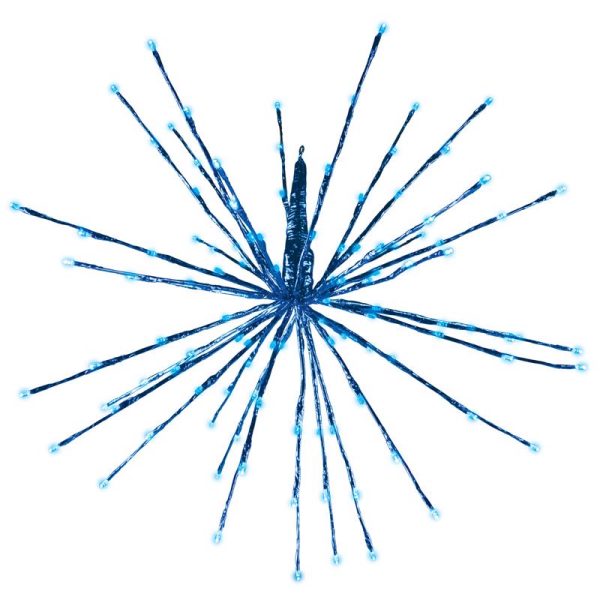 Celebrations Platinum LED Blue Radiant Blast 24 in. Hanging Decor Supply