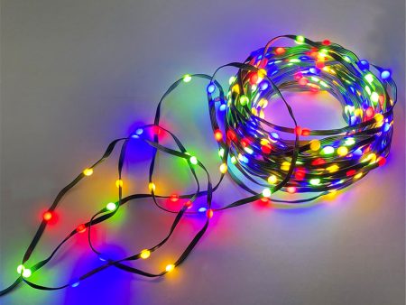 Celebrations LED Micro Dot Fairy Multicolored Warm White 100 ct String Christmas Lights 16.6 ft. For Sale