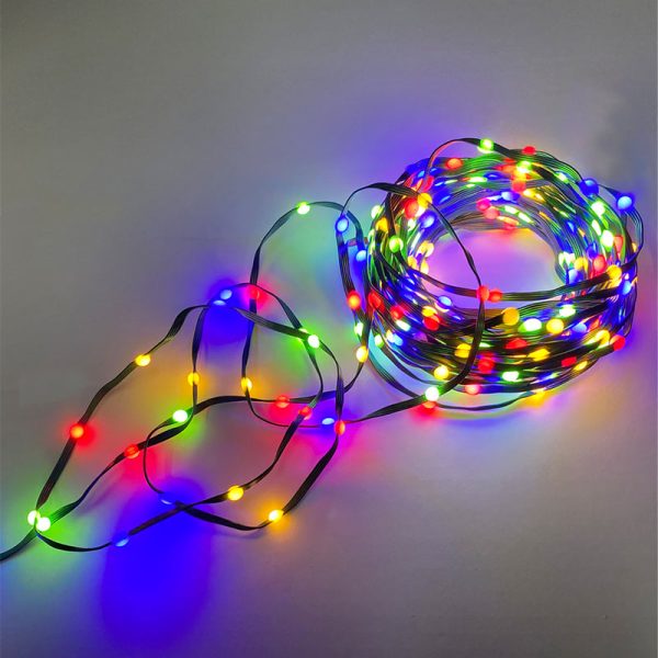 Celebrations LED Micro Dot Fairy Multicolored Warm White 100 ct String Christmas Lights 16.6 ft. For Sale