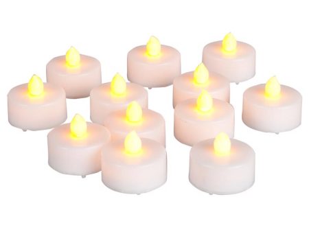 Matchless Darice Ivory No Scent Scent Tealight Flameless Flickering Candle For Sale