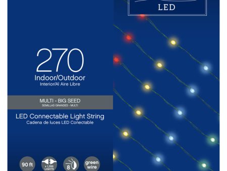 Celebrations LED Micro Multicolored 270 ct String Christmas Lights 90 ft. on Sale