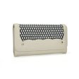 VKP1420 Beige  -  Fashion Wave Point Rivet Wallet Discount