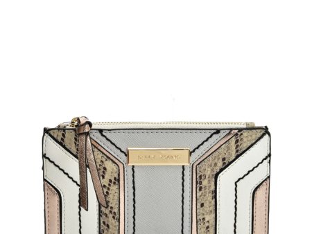 SY5058 GREY - Snake Skin Pattern Wallet With Color Collision Design Sale