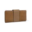 VKP1398 Brown - Fashion Women Metal Button Wallet Online Hot Sale