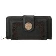 VKP1345-1 Black  -  Multilayer Purse with Hollow Detail Hot on Sale