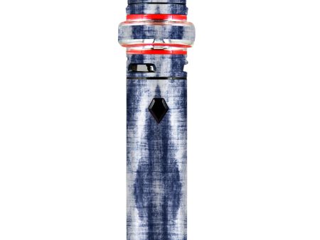 Tye Dye Blue White Symmetry Texture Smok stick V9 Max Skin Hot on Sale