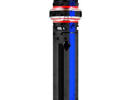 Thin Blue Line American Flag Distressed Smok stick V9 Max Skin Sale