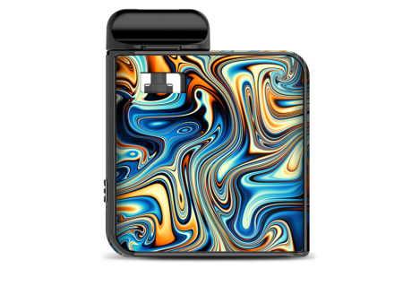 Blue Orange Psychadelic Oil Slick Smok Mico Kit Skin Sale