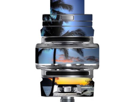 Paradise Sunset Palm Trees Smok TFV8 Big Baby V2 Tank Skin For Discount