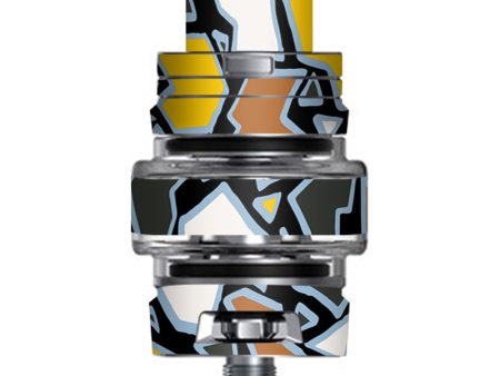 Pop Art Stained Glass Smok TFV8 Big Baby V2 Tank Skin For Sale