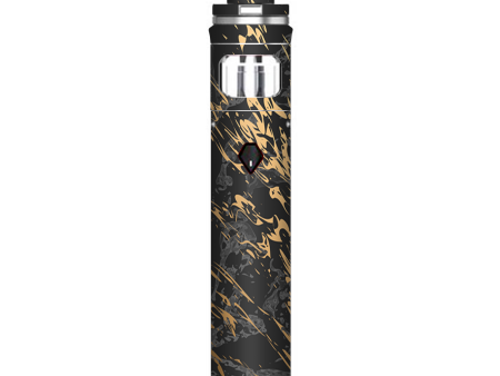 Gold Marble Dark Gray Background Smok Nord AIO Stick Skin Supply