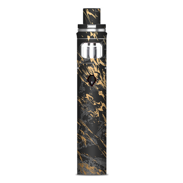 Gold Marble Dark Gray Background Smok Nord AIO Stick Skin Supply