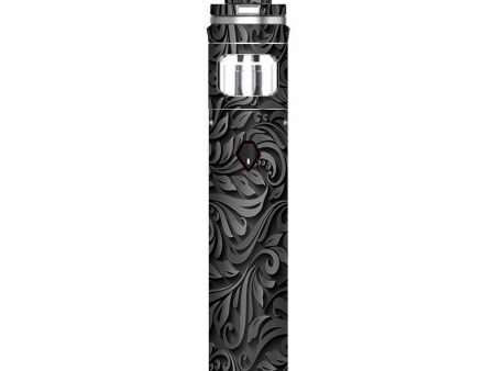 Black Flowers Floral Pattern Smok Nord AIO Stick Skin Online Sale