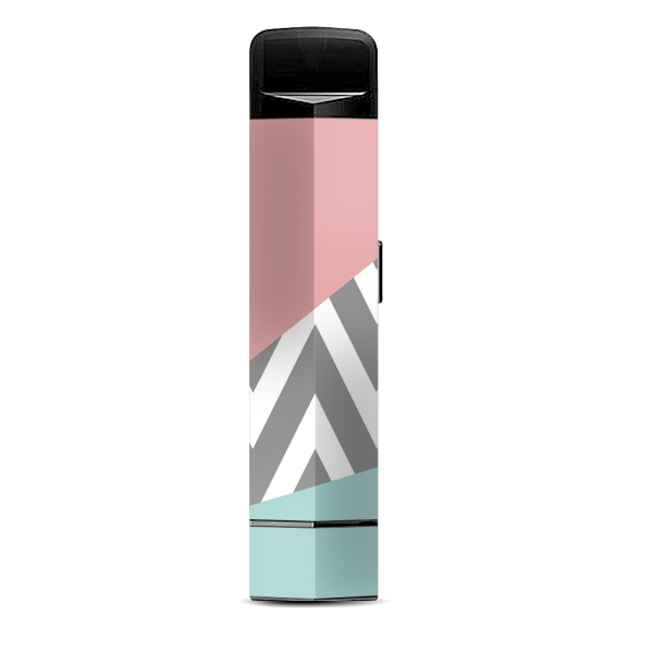 Pink Teal Gray Chevron Pattern Suorin Edge Pod System Skin Online Sale