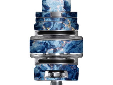 Heavy Blue Gold Marble Granite  Smok TFV8 Big Baby V2 Tank Skin For Discount