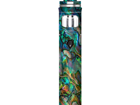 Abalone Shell Swirl Neon Green Opalescent Smok Nord AIO Stick Skin Discount