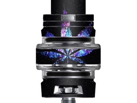 Pot Leaf Marijuana Cosmic Galaxy Outerspace Smok TFV8 Big Baby V2 Tank Skin Online Sale