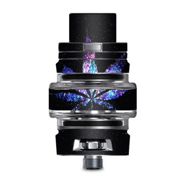 Pot Leaf Marijuana Cosmic Galaxy Outerspace Smok TFV8 Big Baby V2 Tank Skin Online Sale