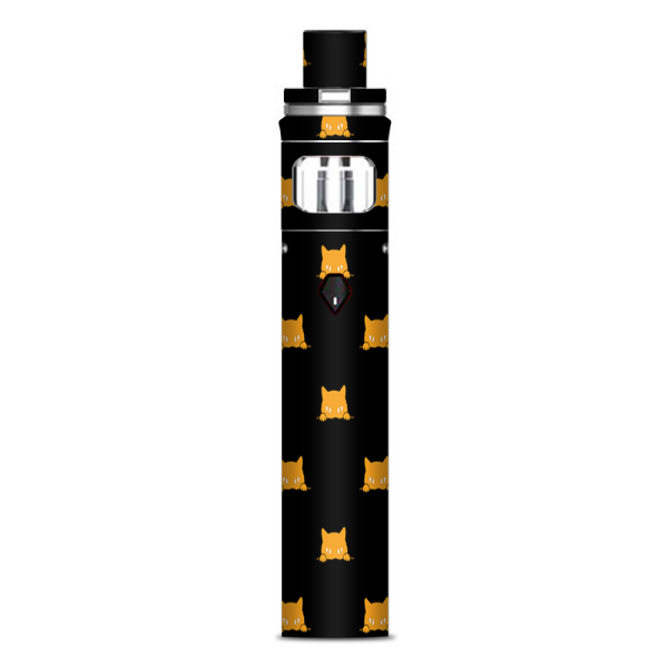 Sneaky Cat Kitten Pattern Gold On Black Smok Nord AIO Stick Skin Online