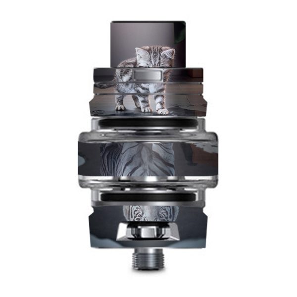 Kitten Reflection Of Lion Smok TFV8 Big Baby V2 Tank Skin Supply