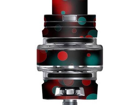 Red Blue Circles Dots Vision Smok TFV8 Big Baby V2 Tank Skin Online Sale