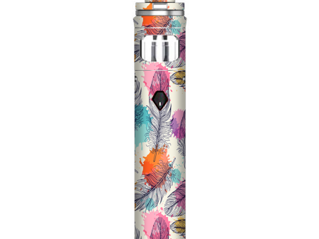 Feathers Colorful Watercolor Bird Smok Nord AIO Stick Skin Online Sale