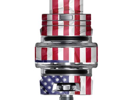 American Flag Pot Leaf Stars Marijuana Smok TFV8 Big Baby V2 Tank Skin For Discount