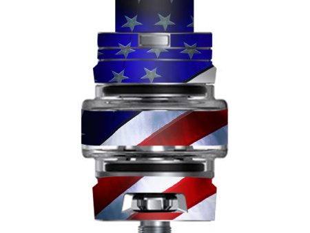 American Flag Waving Usa Pride Proud Smok TFV8 Big Baby V2 Tank Skin on Sale