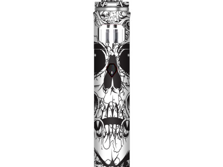 Crazy Lineart Skull Design Smok Nord AIO Stick Skin For Discount