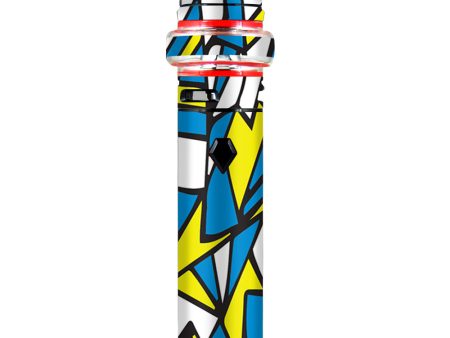 Stained Glass Abstract Blue Yellow Smok stick V9 Max Skin For Sale