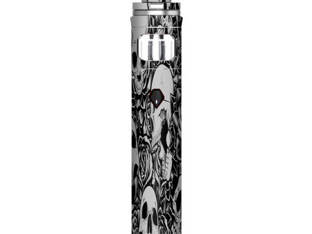 Skulls N Roses Black White Screaming Smok Nord AIO Stick Skin For Discount