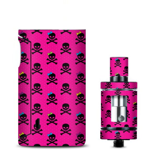 Girl Bow Skulls Feminine Pink  Vaporesso Drizzle Fit Skin For Cheap