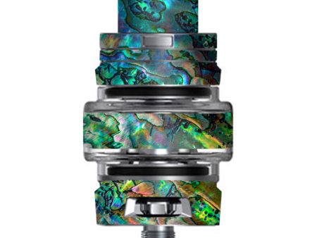 Abalone Shell Swirl Neon Green Opalescent Smok TFV8 Big Baby V2 Tank Skin on Sale