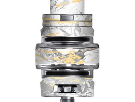 Gold Marble White Gray Swirl Stone Granite Smok TFV8 Big Baby V2 Tank Skin on Sale