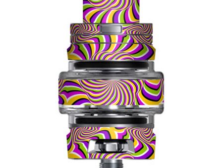 Psychedelic Swirls Motion Holographic Smok TFV8 Big Baby V2 Tank Skin Online now