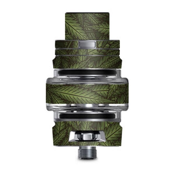 Marijuana Leaves Pot Weed Smok TFV8 Big Baby V2 Tank Skin For Cheap