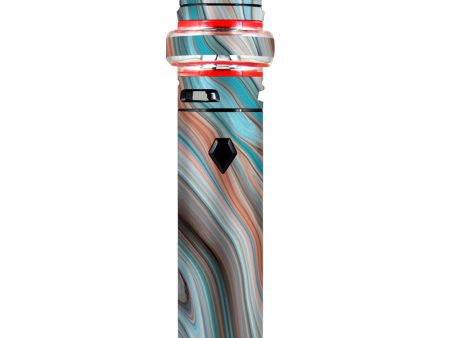 Teal Blue Brown Geode Stone Marble Smok stick V9 Max Skin For Discount