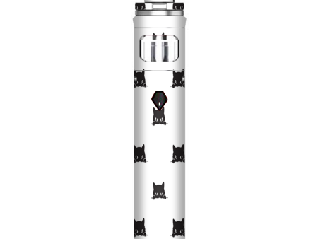 Sneaky Cat Kitten Pattern Black On White Smok Nord AIO Stick Skin Online