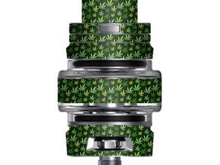 Pot Leaves Small Green Stoner Smok TFV8 Big Baby V2 Tank Skin Online Sale