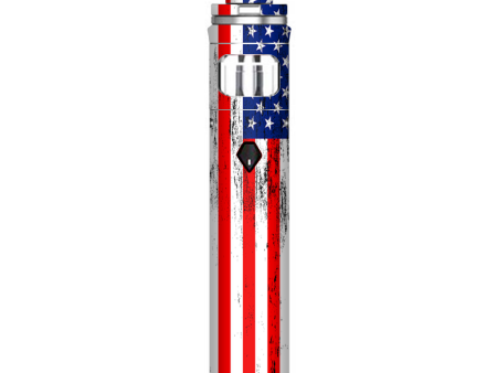 American Flag Distressed Red White Blue Smok Nord AIO Stick Skin For Discount