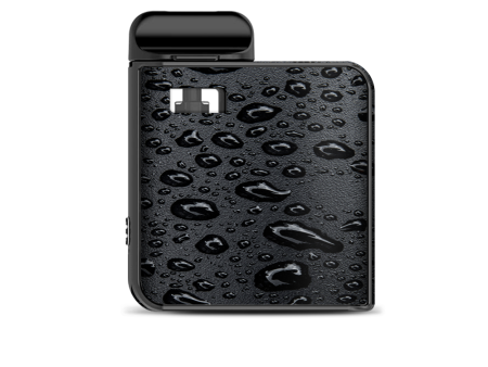 Rain Drops On Black Metal Smok Mico Kit Skin on Sale