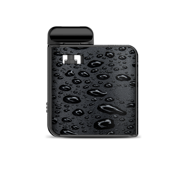 Rain Drops On Black Metal Smok Mico Kit Skin on Sale