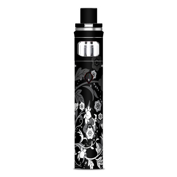 Black Floral Pattern Smok Nord AIO Stick Skin Supply