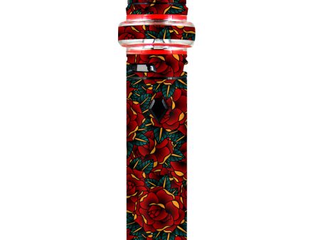 Red Gold Roses Tattoo Smok stick V9 Max Skin Cheap