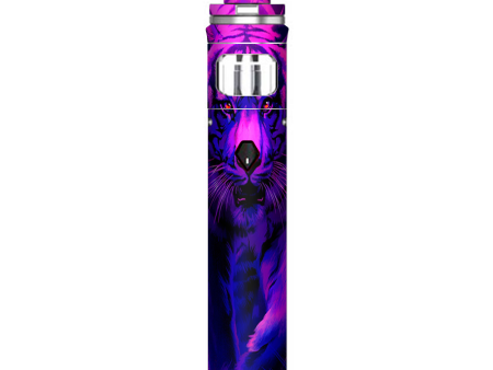 Tiger Prowl Pink Purple Neon Jungle Smok Nord AIO Stick Skin For Sale