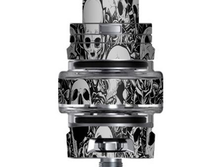 Skulls N Roses Black White Screaming Smok TFV8 Big Baby V2 Tank Skin Cheap