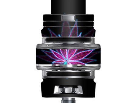 Pot Leaf Marijuana Psychedelic 3D Trippy Smok TFV8 Big Baby V2 Tank Skin Discount