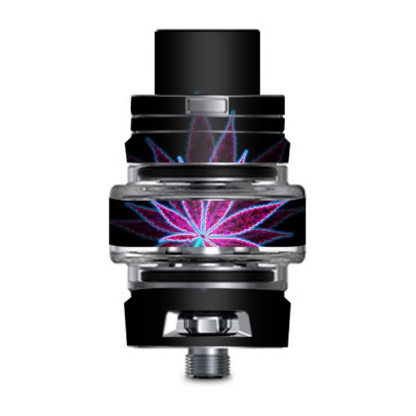 Pot Leaf Marijuana Psychedelic 3D Trippy Smok TFV8 Big Baby V2 Tank Skin Discount